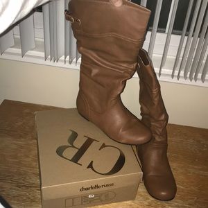 Charlotte Russe *WORN ONCE* Tall Slouchy Boots- 8